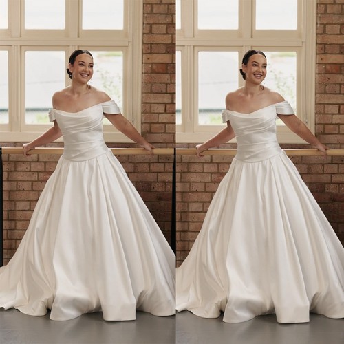 Satin wedding dresses - wedding,