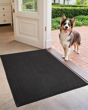 COLOR&GEOMETRY Door Mats Indoor 50 x 80 cm Black Dirt Trapper  Door Rug