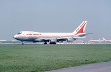 ORIGINAL 35mm Aircraft slide VT- B747 AIR INDIA LAP 20/3/1976 #8799