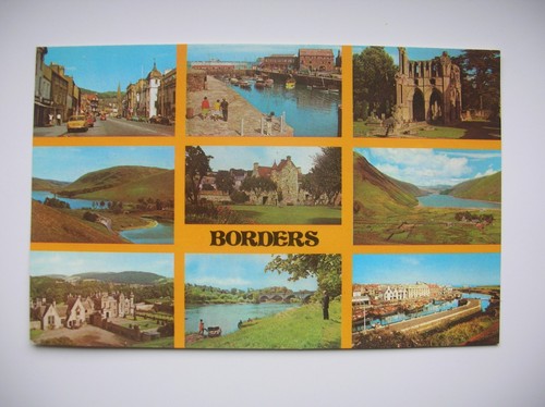 Scottish borders postcard - postcard,