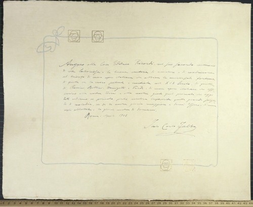 Italo carlo falbo handwritten - carlo, falbo,