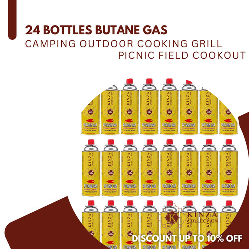 24x butane gas bottles - butane,