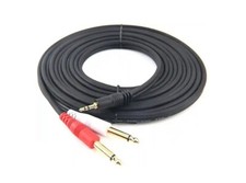 3.5MM TO DUAL R/L INSTRUMENT CABLE LEAD FOR ROLAND TD-50KV2 V-DRUMS DRUM KIT