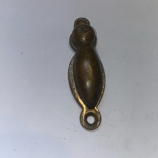Antique Edwardian Victorian Escutcheon Keyhole Cover Brass