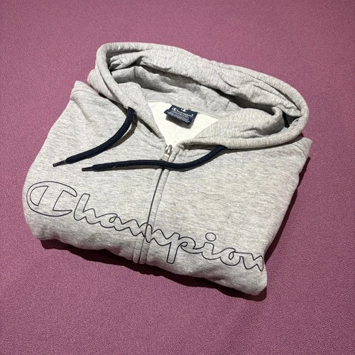 Champion full zip grey - zip, hoodie