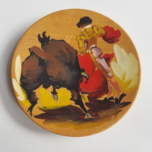 Spanish bull fighting art