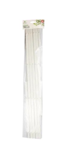 White expanding garden plastic - white,