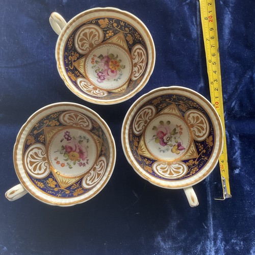 Three regency teacups bone - teacups,