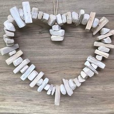 Large white hanging - large, heart