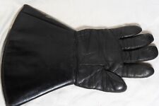 Original Vintage 1950's 60's  Waddington's Leather Gauntlet Motorcycle Gloves