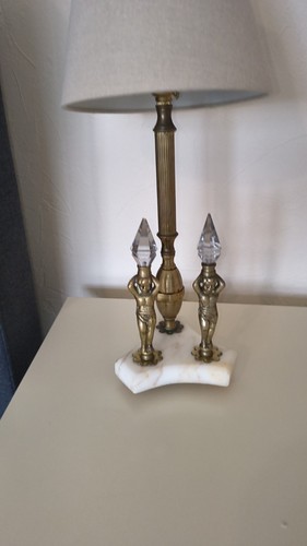 Brass art deco - art, lamp