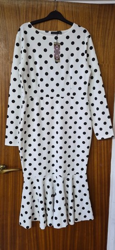 Boohoo white black polka dot - boohoo, &