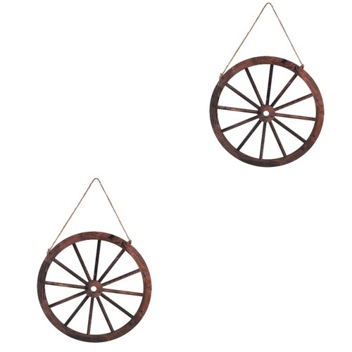 Wooden wagon wheel - wooden,