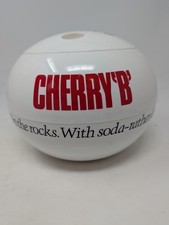 VINTAGE RETRO DEPOSE FRANCE CHERRY 'B' PLASTIC ICE BUCKET WITH LID