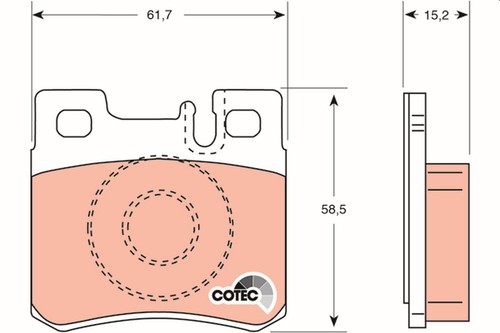 Gdb987 brake pad set disc - gdb987, set,