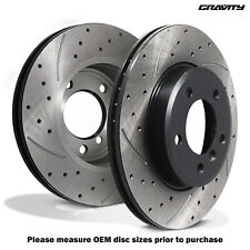 FRONT DRILLED GROOVED 300MM BRAKE DISCS FOR BMW 3 SERIES E46 320 325 328 00-05