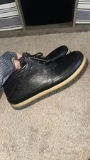 Men’s VOLTA FOOTWEAR CLASSIC LEATHER SHOES - BLACK/GUM Sz 8.5 