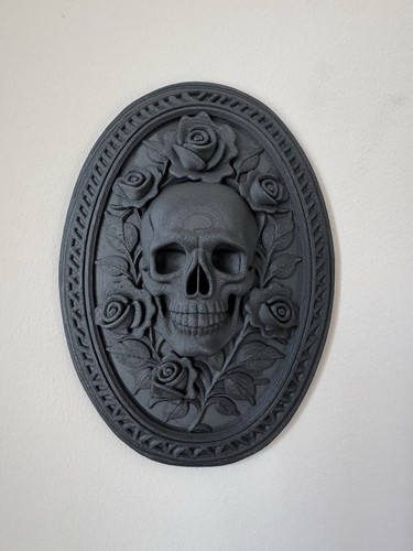 Gothic skull roses - gothic, &