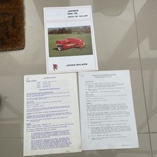  Jones -MK45 15 pick -up Baler brochure & setting sheets  including mk10/12’s