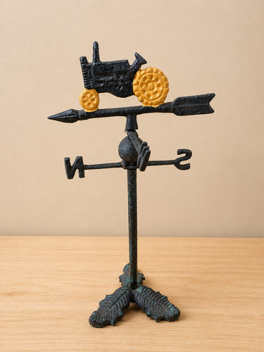 Tractor cast iron weather vane - cast,
