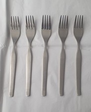 VINERS PROFILE HONG KONG STAINLESS STEEL DESSERT FORKS X5