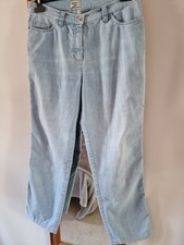 Michele Magic Light Blue Straight Leg Jeans (30in L)  Approx Sz 14 No Labels