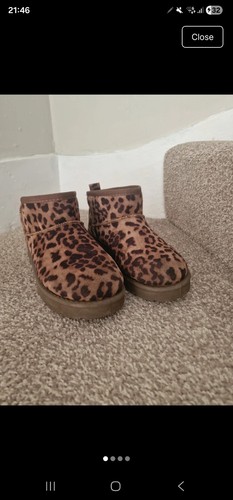 Ladies leopard print boots - ladies,