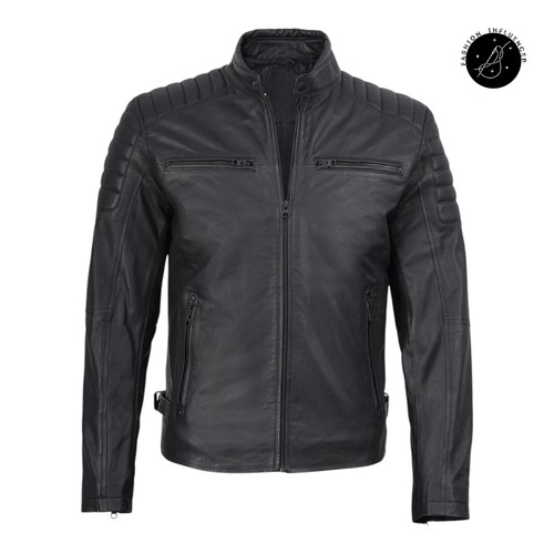 Mens black sheepskin - black,