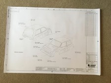 MG METRO 6r4 PLANS/DRAWINGS GROUP B RALLY AUSTIN ROVER MOTORSPORT