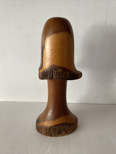 Vintage hand turned wooden - hand,