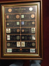 The Millennium Collection Limited Edition Historic Coins & Stamps In Frame
