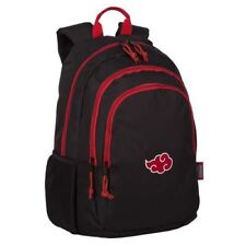 Naruto Anime Backpack Akatsuki Red Cloud Rucksack Bag 42CM