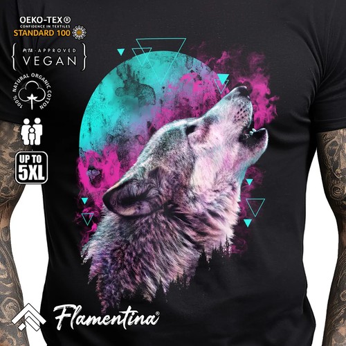 Wolf howl mens tshirt alpha - mens,