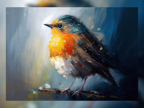 Touch nature robin - a, of