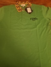 Polo Fendi Green T-Shirt Men's