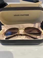 Louis Vuitton Attitude Gold/Brown Sunglasses With Box