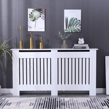 Wooden Radiator Cover White &