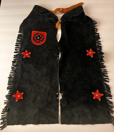 Vintage kids black suede - vintage,