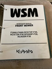 KUBOTA  Front Mower Workshop Manual, F2880, F2880E, F3680, RCK72P, RCK60P 2006