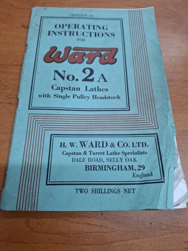Ward capstan no2a operating - ward,