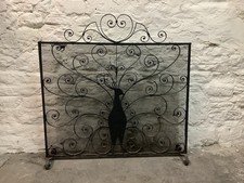 LARGE HEAVY BLACK WROUGHT IRON