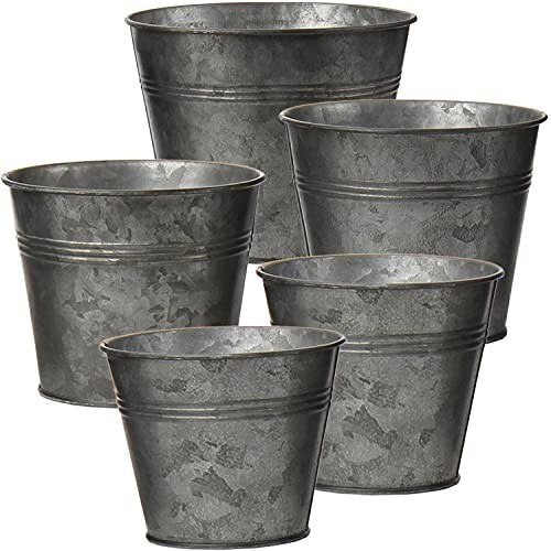 Size galvanized planters - 5,