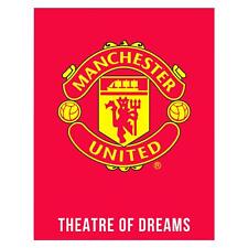 Manchester United FC Large Crest Red Rug Anti Slip Floor Mat Football Club Fans