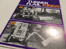 TURNER  Engineering Flail Kings Mowers Original 1976 Sales Brochure