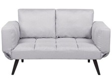 Fabric Sofa Bed Light Grey