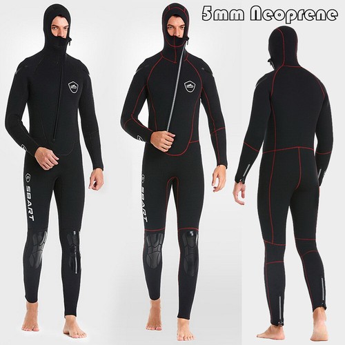 Men 5mm neoprene hooded - men,