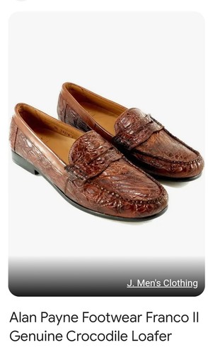 Crocodile penny loafers - crocodile,