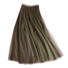 LAST TRUE ANGEL OLIVE GREEN LAYERED TULLE SKIRT SIZE M (12 - 14) BNWT
