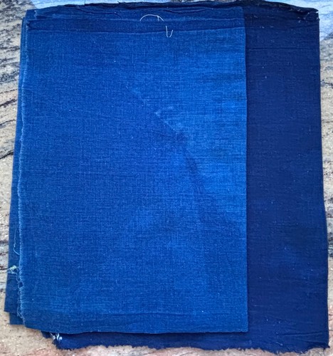 Genuine vintage indigo fabric