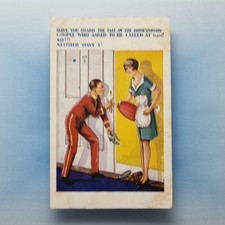 Comic Postcard 1931 Hotel Flapper Maid Honeymoon Peeping Tom Bell Boy Shoes